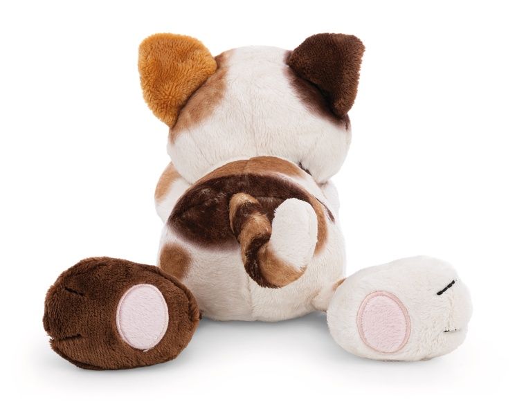 Thú nhồi bông 30cm 62151 |cat calico fish lying mèo tam thể ăn cá nằm|NICI Germany