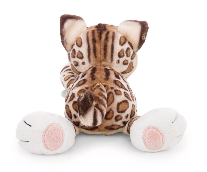 Thú nhồi bông 30cm 62152 |cat bengal fish lying mèo vằn hổ ăn cá nằm|NICI Germany