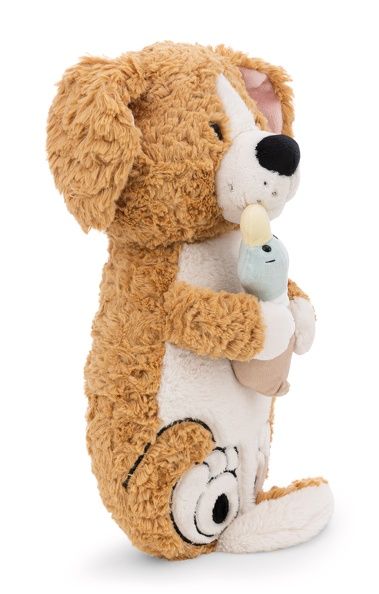 Thú nhồi bông 35x20cm 62165 |dog brown duck lying chó săn vịt|NICI Germany