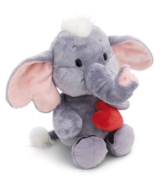 Thú nhồi bông 32cm NICI Germany GREEN Voi xám LOVE - NICI 61486