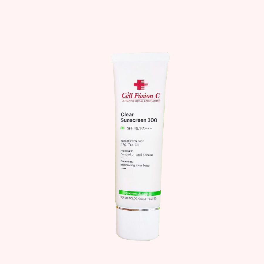 KEM CHỐNG NẮNG CLEAR SUNCREEN 100 CELL FUSHION C SPF 48+/PA+++