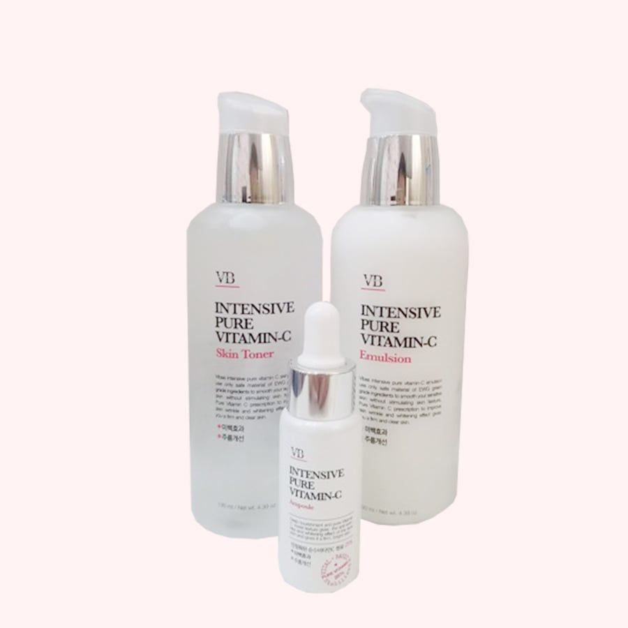 COMBO 3 MÓN VB INTENSE PURE VITAMIN C (TONER, TINH CHẤT, SỮA DƯỠNG)