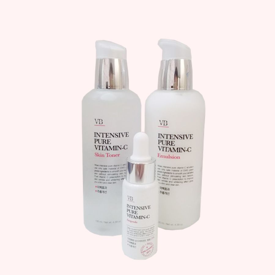 COMBO 3 MÓN VB INTENSE PURE VITAMIN C (TONER, TINH CHẤT, SỮA DƯỠNG)