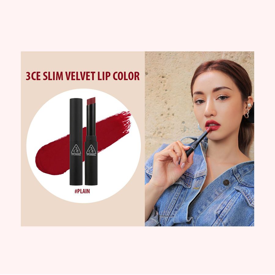 SON 3CE SLIM VELVET LIP COLOR - PLAIN