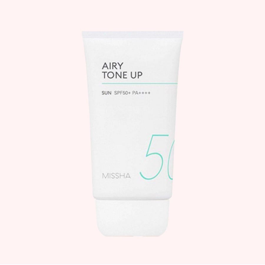 KEM CHỐNG NẮNG NÂNG TONE MISSHA SAFE BLOCK AIRY TONE UP SUN SPF50+/PA++++