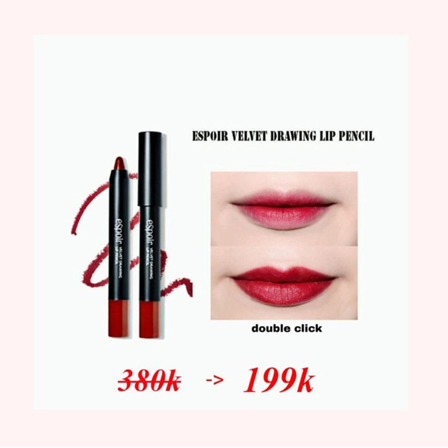 SON BÚT CHÌ ESPOIR VELVET DRAWING LIP PENCIL - DOUBLE CLICK