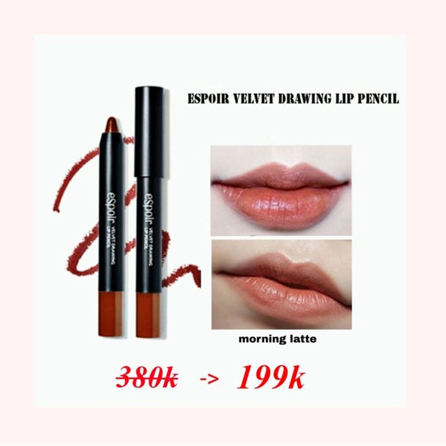 SON BÚT CHÌ ESPOIR VELVET DRAWING LIP PENCIL - MORNING LATTTE