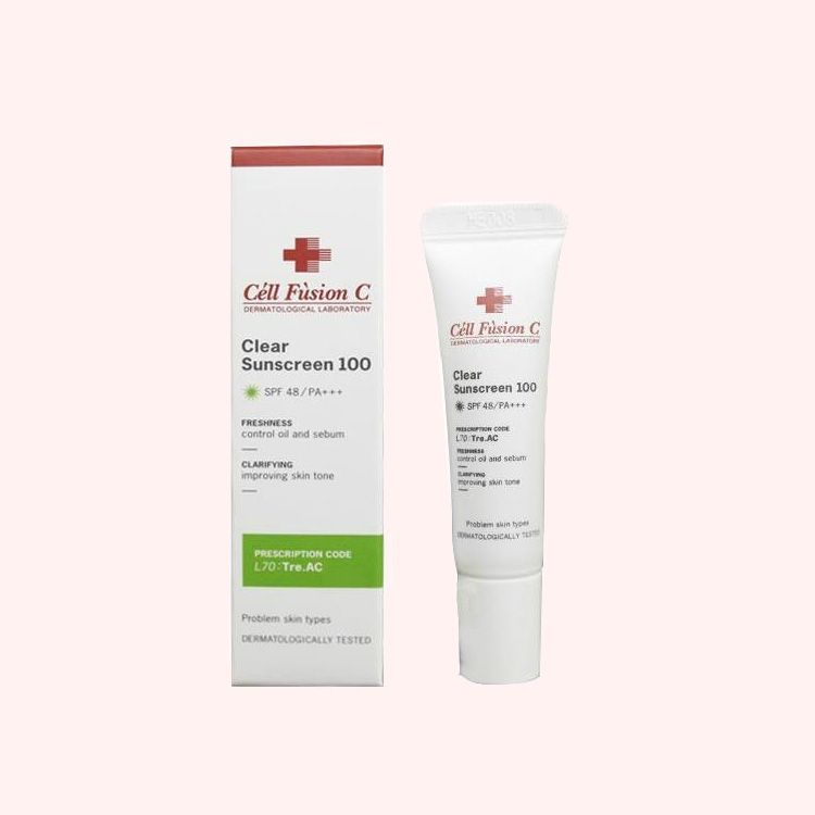 KEM CHỐNG NẮNG CLEAR SUNCREEN 100 CELL FUSHION C SPF 48+/PA+++ (10ML)