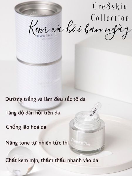  Kem dưỡng da nâng tông chiết xuất cá hồi Cre8Skin Hwa SA a Cream (ban ngày) 