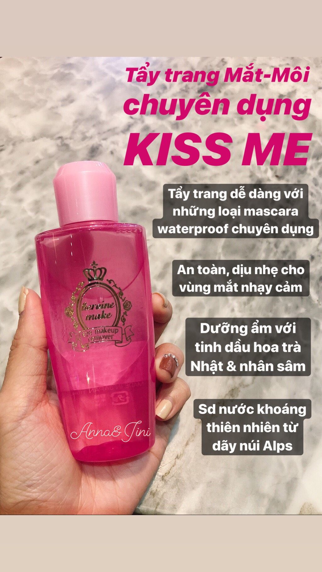 TẨY TRANG CHUYÊN DỤNG MẮT MÔI KISSME HEROINE