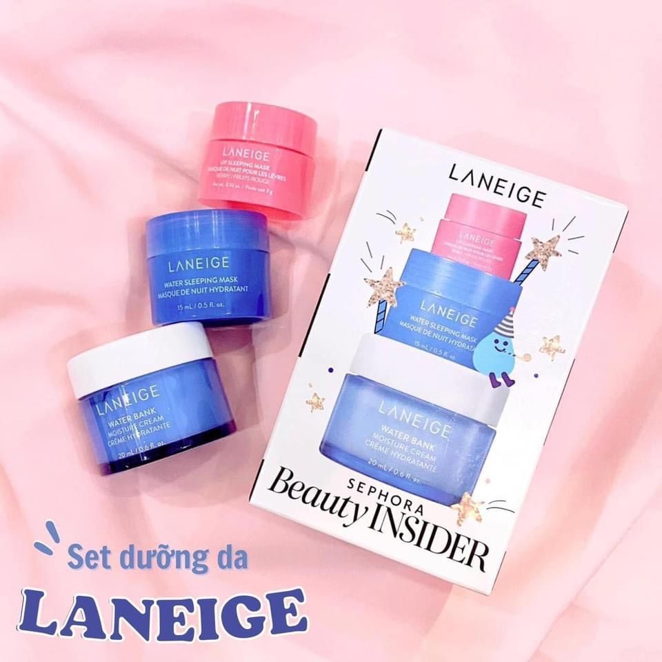 SET LANEIGE BEAUTY INSIDER SEPHORA- BỘ BA SẢN PHẨM SIÊU DƯỠNG ẨM