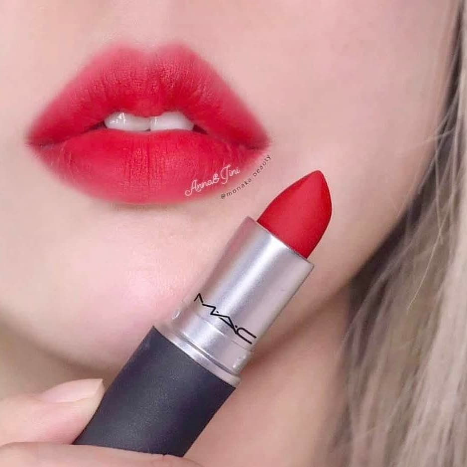 SON MAC POWDER KISS LASTING PASSION 315 - ĐỎ HỒNG