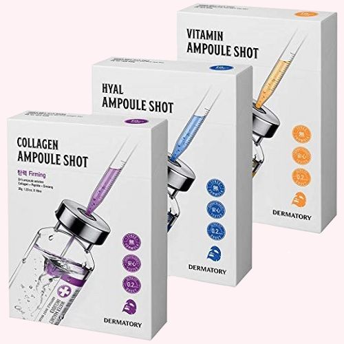 MẶT NẠ DERMATORY AMPOULE SHOT (DƯỠNG TRẮNG - CẤP ẨM - CHỐNG LÃO HÓA)