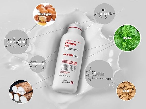 Dầu gội dành cho tóc gãy rụng, hư tổn Dr.FORHAIR 500mL