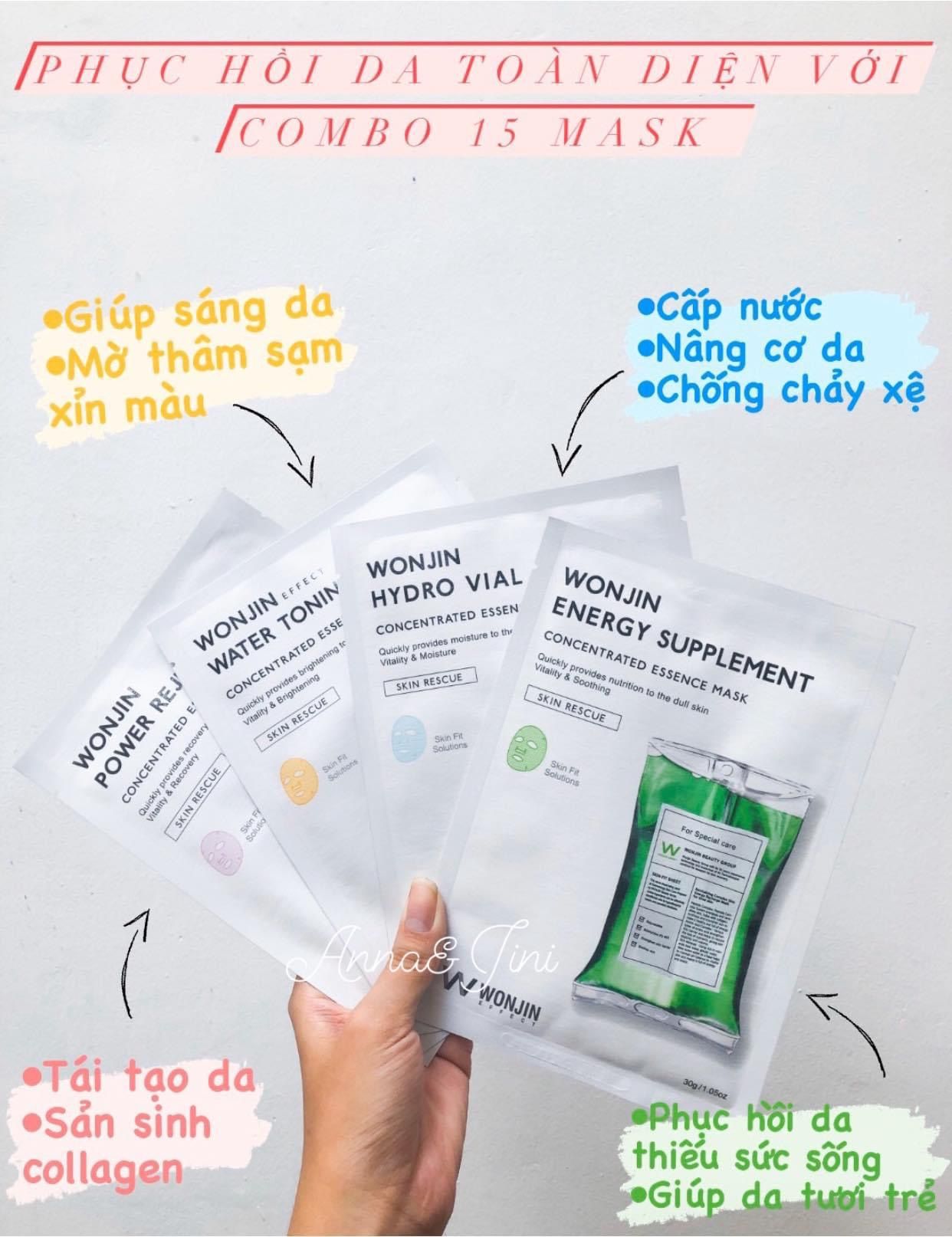 Mặt nạ Wonjin Effect Always Dream Pack 15 miếng (mix)