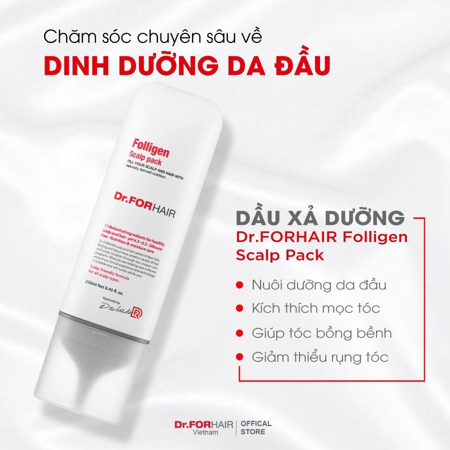 Dầu xả dưỡng tóc suôn mượt Dr.FORHAIR Scalp Pack 250mL