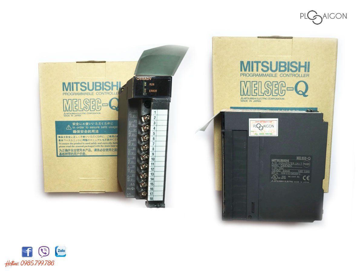  Mở rộng PLC Mitsubishi Q68ADV 