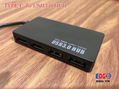 Cáp chuyển Type-c to USB 3.0 HUB 4 port