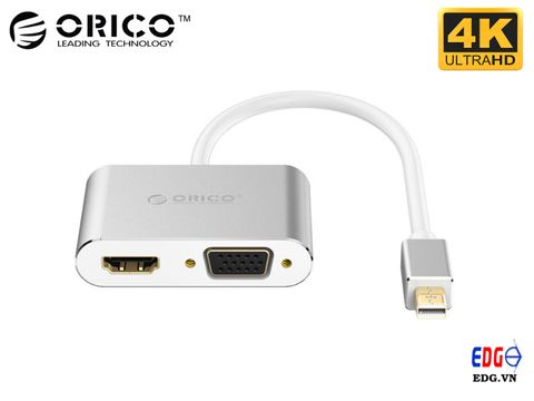 Cáp chuyển Mini DP to VGA + HDMI Orico XD-MDFHV4
