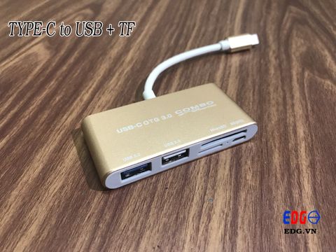 Cáp chuyển Type-c to USB + thẻ nhớ