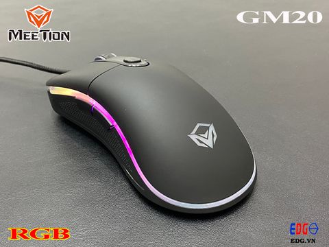 Chuột Máy Tính Gaming RGB Meetion GM20