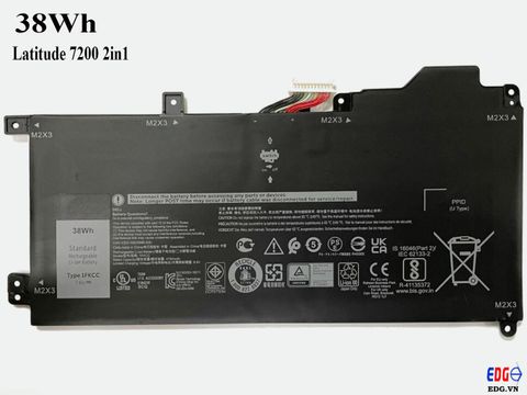 Pin Laptop Dell latitude 7200 2in1 38Wh