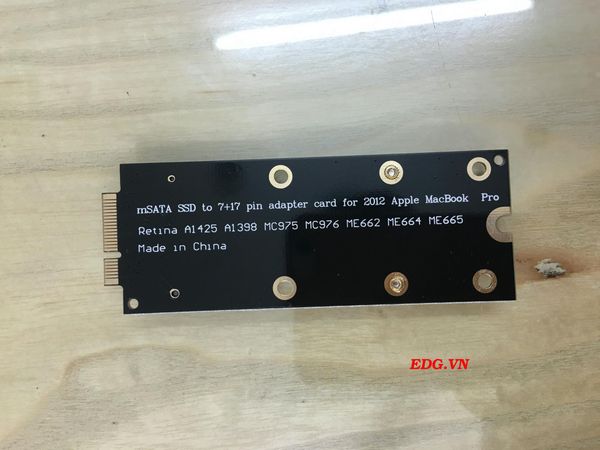 KALEA INFORMATIQUE SATA Adapter Voor Mac AIR Pro Of Retina Ssd 2010 2011 2012 In 8 18 6 12 Pinnen 3565667031