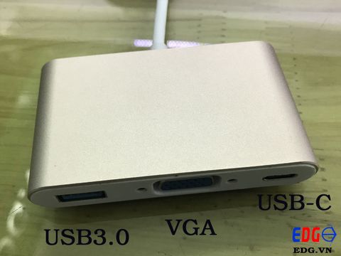 Cáp chuyển TYPE-C sang VGA + USB