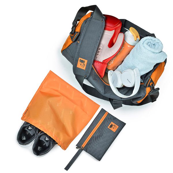 chi tiết Mikkor The Boris Gym Graphite Orange