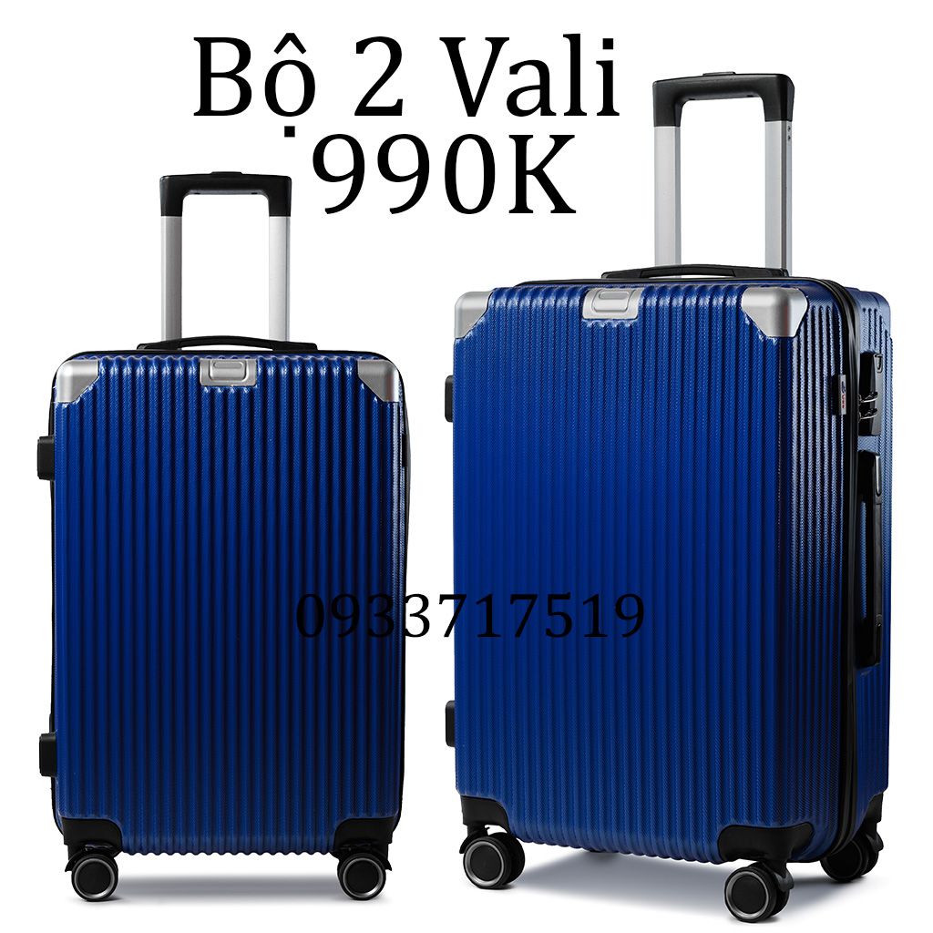 Bộ 2 Vali Chống Va Đập Tốt U218 Xanh Than