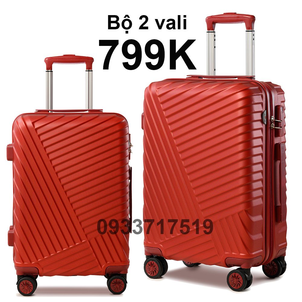 Bộ 2 Vali Chống Va Đập Tốt S503 Đỏ