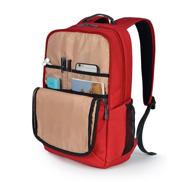 Ngăn trước Balo The Edwin Backpack Red