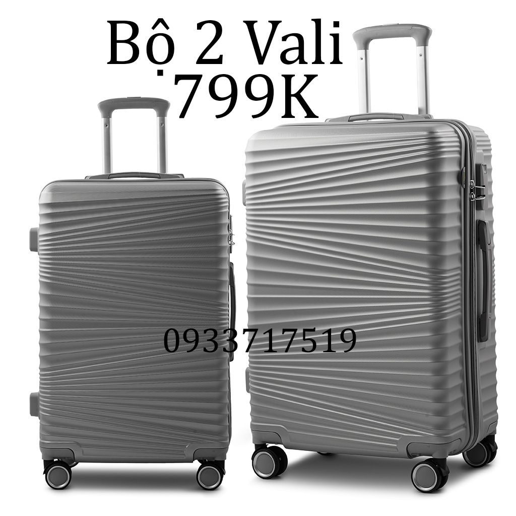 Bộ 2 Vali Chống Va Đập Tốt S516 Bạc