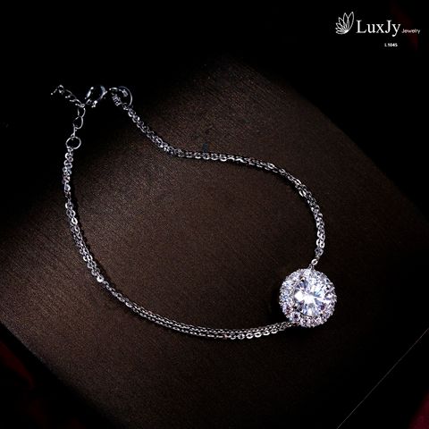  Vòng tay đính Kim cương Moissanite - L1045 