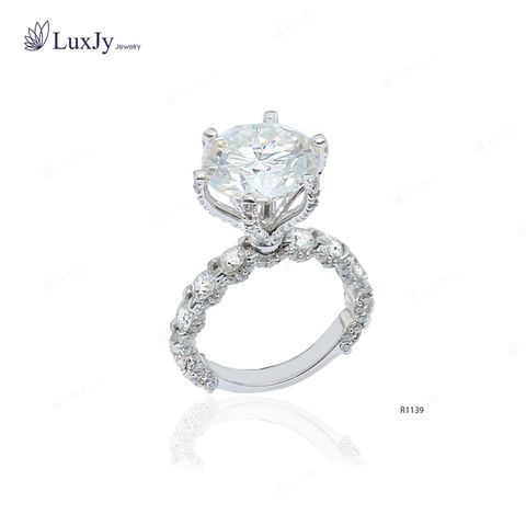  Nhẫn nữ đính Kim cương Moissanite - R1139 