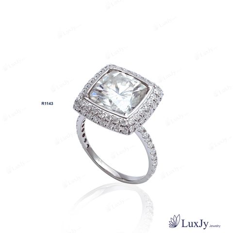  Nhẫn nữ đính Kim cương Moissanite - R1143 