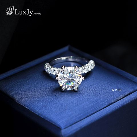  Nhẫn nữ đính Kim cương Moissanite - R1139 