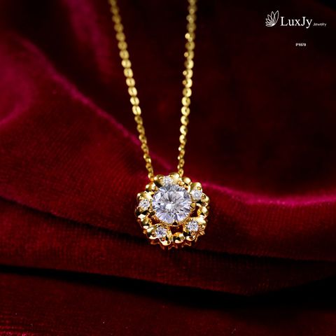  Mặt dây chuyền đính Kim cương Moissanite - P1070 