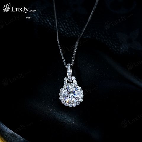  Mặt dây chuyền đính Kim cương Moissanite - P1087 