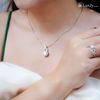 Mặt dây đính Kim cương Moissanite - P3265