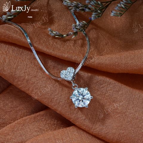  Mặt dây đính Kim cương Moissanite - P3266 