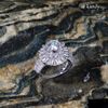 Nhẫn nữ đính Kim cương Moissanite - R1293