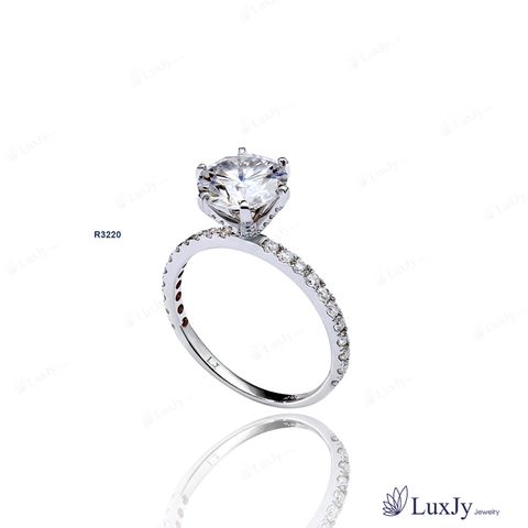  Nhẫn đính Kim cương Moissanite - R3220 