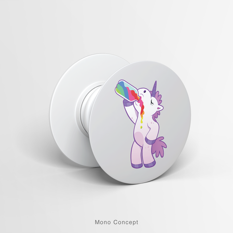 FUNNY UNICORN - DRINKING BEER