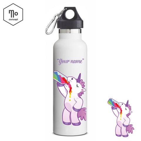 FUNNY UNICORN - DRINKING BEER