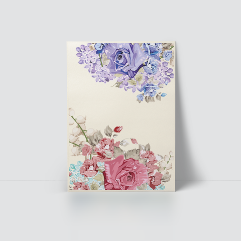 FLORAL - PINKY & VIOLET ROSES