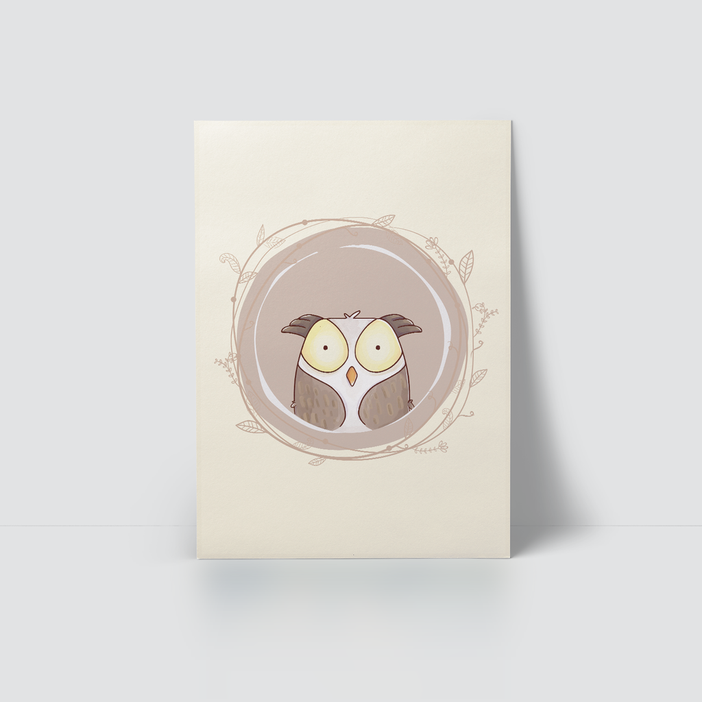 CUTE ANIMALS IN WATERCOLOR - OWL