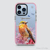 BIRDS AND FLOWER (PINK)