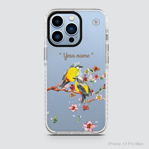 BIRDS AND FLOWER (YELLOW)