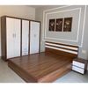combo phòng ngủ gỗ công nghiệp melamine 2 màu